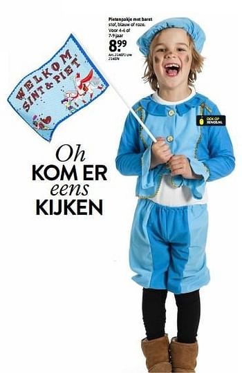 Aanbiedingen Pietenpakje met baret - Huismerk - Xenos - Geldig van 06/11/2016 tot 20/11/2016 bij Xenos