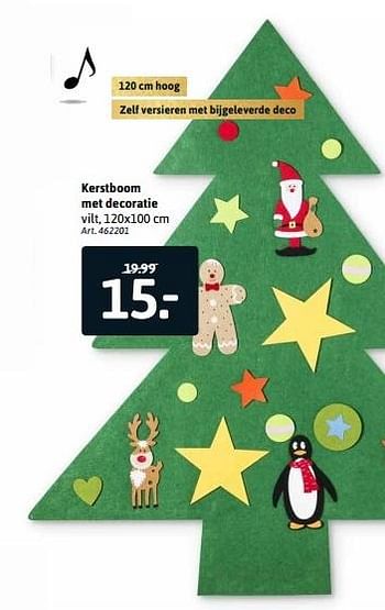 Aanbiedingen Kerstboom met decoratie - Huismerk - Xenos - Geldig van 06/11/2016 tot 20/11/2016 bij Xenos