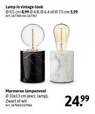 Aanbiedingen Marmeren lampenvoet - Huismerk - Xenos - Geldig van 06/11/2016 tot 20/11/2016 bij Xenos