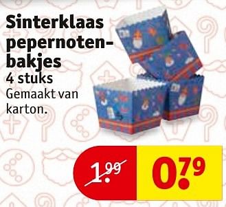Aanbiedingen Sinterklaas pepernotenbakjes - Huismerk - Kruidvat - Geldig van 08/11/2016 tot 20/11/2016 bij Kruidvat