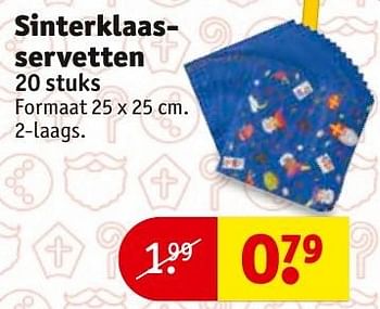 Aanbiedingen Sinterklaasservetten - Huismerk - Kruidvat - Geldig van 08/11/2016 tot 20/11/2016 bij Kruidvat