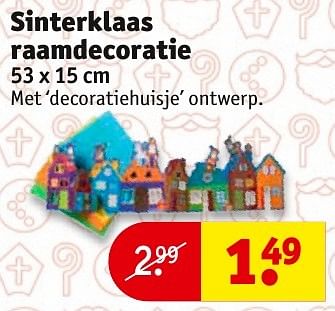 Aanbiedingen Sinterklaas raamdecoratie - Huismerk - Kruidvat - Geldig van 08/11/2016 tot 20/11/2016 bij Kruidvat