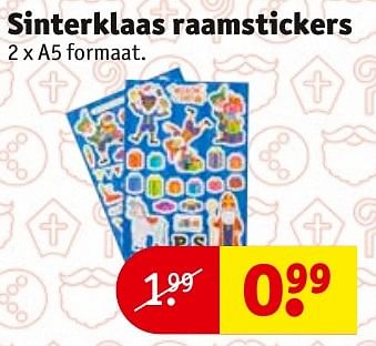 Aanbiedingen Sinterklaas raamstickers - Huismerk - Kruidvat - Geldig van 08/11/2016 tot 20/11/2016 bij Kruidvat