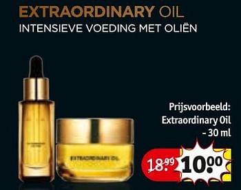 Aanbiedingen Extraordinary oil - Huismerk - Kruidvat - Geldig van 08/11/2016 tot 20/11/2016 bij Kruidvat