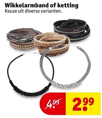 Aanbiedingen Wikkelarmband of ketting - True Spirit - Geldig van 08/11/2016 tot 20/11/2016 bij Kruidvat
