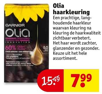 Aanbiedingen Olia haarkleuring - Garnier - Geldig van 08/11/2016 tot 20/11/2016 bij Kruidvat