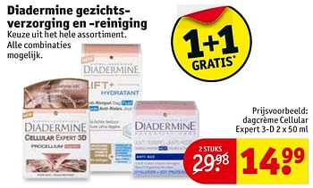 Aanbiedingen Dagcrème cellular expert 3-d - Diadermine - Geldig van 08/11/2016 tot 20/11/2016 bij Kruidvat