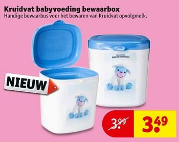 Aanbiedingen Kruidvat babyvoeding bewaarbox - Huismerk - Kruidvat - Geldig van 08/11/2016 tot 20/11/2016 bij Kruidvat