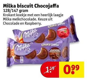 Aanbiedingen Milka biscuit chocojaffa - Milka - Geldig van 08/11/2016 tot 20/11/2016 bij Kruidvat