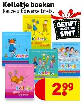 Aanbiedingen Kolletje boeken - Huismerk - Kruidvat - Geldig van 08/11/2016 tot 20/11/2016 bij Kruidvat