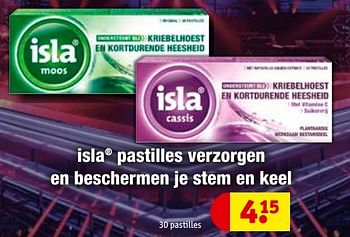 Aanbiedingen Isla pastilles verzorgen en beschermen je stem en keel - Isla - Geldig van 08/11/2016 tot 20/11/2016 bij Kruidvat