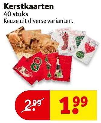 Aanbiedingen Kerstkaarten - Huismerk - Kruidvat - Geldig van 08/11/2016 tot 20/11/2016 bij Kruidvat