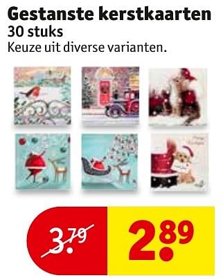 Aanbiedingen Gestanste kerstkaarten - Huismerk - Kruidvat - Geldig van 08/11/2016 tot 20/11/2016 bij Kruidvat