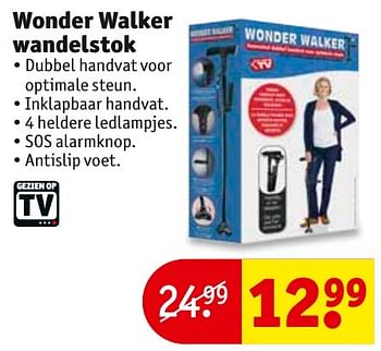 Aanbiedingen Wonder walker wandelstok - Huismerk - Kruidvat - Geldig van 08/11/2016 tot 20/11/2016 bij Kruidvat