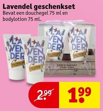 Aanbiedingen Lavendel geschenkset - Lavendel - Geldig van 13/11/2016 tot 20/11/2016 bij Kruidvat