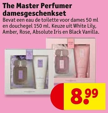 Aanbiedingen The master perfumer damesgeschenkset - The Master Perfumer - Geldig van 13/11/2016 tot 20/11/2016 bij Kruidvat
