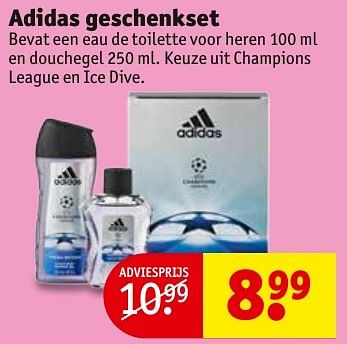 Aanbiedingen Adidas geschenkset - Adidas - Geldig van 13/11/2016 tot 20/11/2016 bij Kruidvat