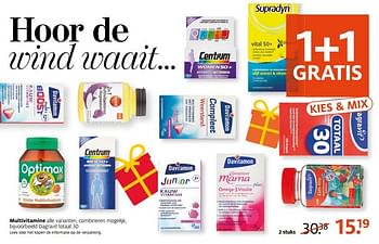 Aanbiedingen Multivitamine dagravit totaal - Dagravit - Geldig van 14/11/2016 tot 20/11/2016 bij Etos