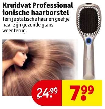 Aanbiedingen Kruidvat professional ionische haarborstel - Huismerk - Kruidvat - Geldig van 13/11/2016 tot 20/11/2016 bij Kruidvat