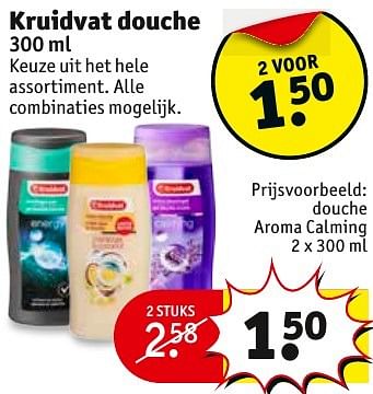Aanbiedingen Douche aroma calming - Huismerk - Kruidvat - Geldig van 13/11/2016 tot 20/11/2016 bij Kruidvat