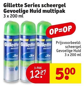 Aanbiedingen Scheergel gevoelige huid - Gillette - Geldig van 13/11/2016 tot 20/11/2016 bij Kruidvat