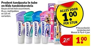 Aanbiedingen Tandenborstel woezel + pip - Prodent - Geldig van 13/11/2016 tot 20/11/2016 bij Kruidvat