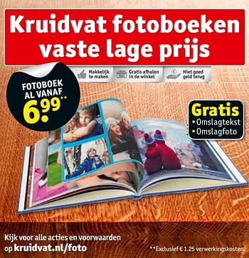 Aanbiedingen Kruidvat fotoboeken vaste lage prijs - Huismerk - Kruidvat - Geldig van 13/11/2016 tot 20/11/2016 bij Kruidvat