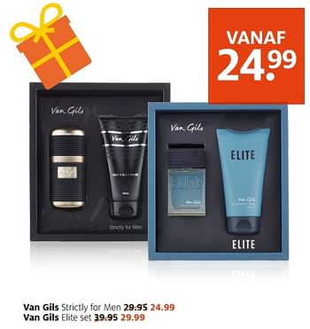 Aanbiedingen Van gils strictly for men - Van Gils - Geldig van 14/11/2016 tot 20/11/2016 bij Etos