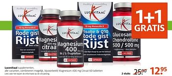 Aanbiedingen Lucovitaal supplementen, magnesium - Lucovitaal - Geldig van 14/11/2016 tot 20/11/2016 bij Etos