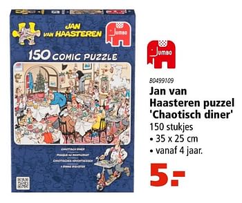 Aanbiedingen Jan van haasteren puzzel chaotisch diner - Jumbo - Geldig van 14/11/2016 tot 22/11/2016 bij Marskramer