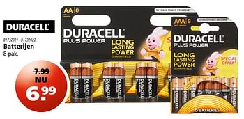 Aanbiedingen Batterijen - Duracell - Geldig van 14/11/2016 tot 22/11/2016 bij Marskramer