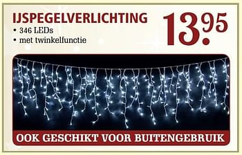 Aanbiedingen Ijspegelverlichting - Huismerk - Van Cranenbroek - Geldig van 20/11/2016 tot 10/12/2016 bij Van Cranenbroek