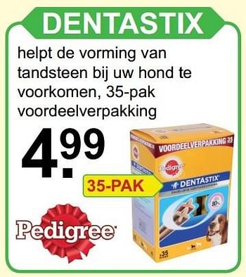 Aanbiedingen Dentastix - Pedigree - Geldig van 20/11/2016 tot 10/12/2016 bij Van Cranenbroek