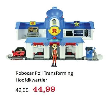 Aanbiedingen Robocar poli transforming hoofdkwartier - Robocar Poli  - Geldig van 16/11/2016 tot 05/12/2016 bij Bol