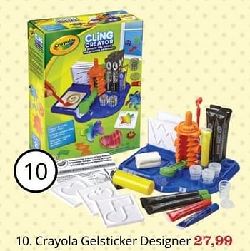 Aanbiedingen Crayola gelsticker designer - Crayola - Geldig van 16/11/2016 tot 05/12/2016 bij Bol