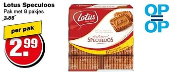 Aanbiedingen Lotus speculoos - Lotus Bakeries - Geldig van 12/11/2016 tot 22/11/2016 bij Hoogvliet