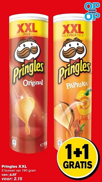 Aanbiedingen Pringles xxl - Pringles - Geldig van 12/11/2016 tot 22/11/2016 bij Hoogvliet