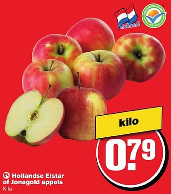 Aanbiedingen Hollandse elstar of jonagold appels - Huismerk - Hoogvliet - Geldig van 12/11/2016 tot 22/11/2016 bij Hoogvliet