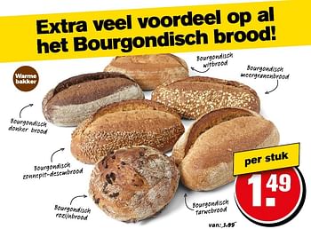 Aanbiedingen Bourgondisch donker brood - Huismerk - Hoogvliet - Geldig van 12/11/2016 tot 22/11/2016 bij Hoogvliet