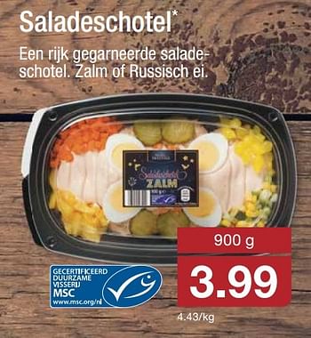 Aanbiedingen Saladeschotel - Huismerk - Aldi - Geldig van 16/11/2016 tot 20/11/2016 bij Aldi