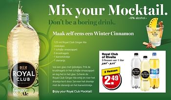 Aanbiedingen Royal club of rivella - Royal Club - Geldig van 12/11/2016 tot 22/11/2016 bij Hoogvliet