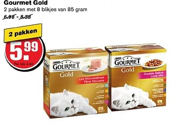 Aanbiedingen Gourmet gold - Purina - Geldig van 12/11/2016 tot 22/11/2016 bij Hoogvliet