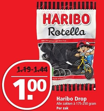 Aanbiedingen Haribo drop - Haribo - Geldig van 20/11/2016 tot 26/11/2016 bij Plus