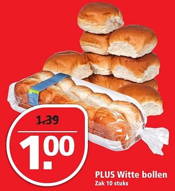 Aanbiedingen Plus witte bollen - Huismerk - Plus - Geldig van 20/11/2016 tot 26/11/2016 bij Plus