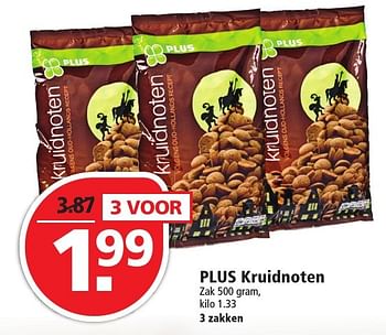 Aanbiedingen Plus kruidnoten - Huismerk - Plus - Geldig van 20/11/2016 tot 26/11/2016 bij Plus