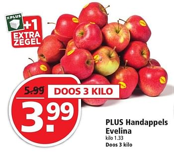 Aanbiedingen Plus handappels evelina - Huismerk - Plus - Geldig van 20/11/2016 tot 26/11/2016 bij Plus