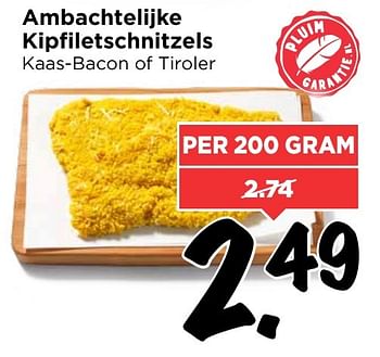 Aanbiedingen Ambachtelijke kipfiletschnitzels - Huismerk Vomar - Geldig van 20/11/2016 tot 26/11/2016 bij Vomar