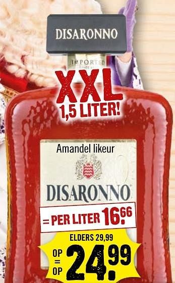 Aanbiedingen Disaronno - Disaronno - Geldig van 20/11/2016 tot 26/11/2016 bij Dirk III