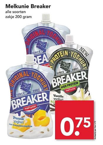 Aanbiedingen Melkunie breaker - Melkunie - Geldig van 20/11/2016 tot 26/11/2016 bij Deen Supermarkten