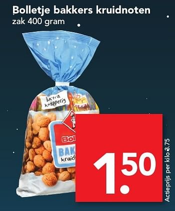 Aanbiedingen Bolletje bakkers kruidnoten - Bolletje - Geldig van 20/11/2016 tot 26/11/2016 bij Deen Supermarkten